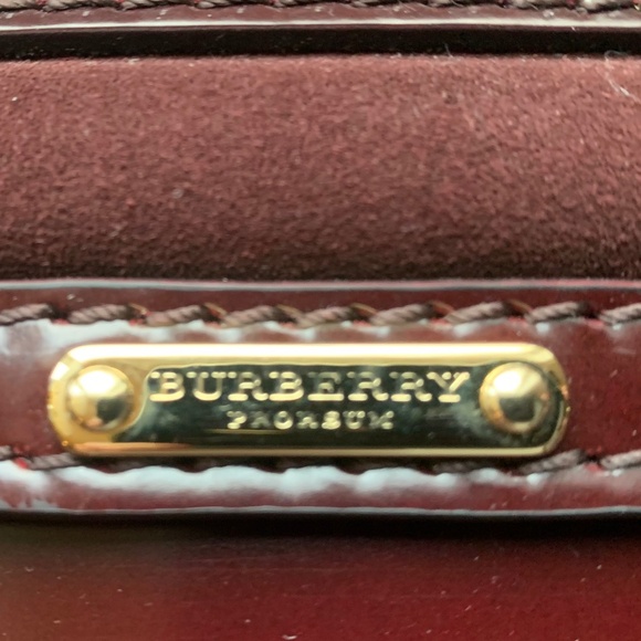 Burberry Clutch Handbag with optional Shoulder Strap Leather & Suede - Picture 3 of 7